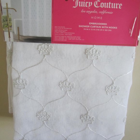 Juicy Couture Bath Juicy Couture Crown Sheer Embroidered Shower